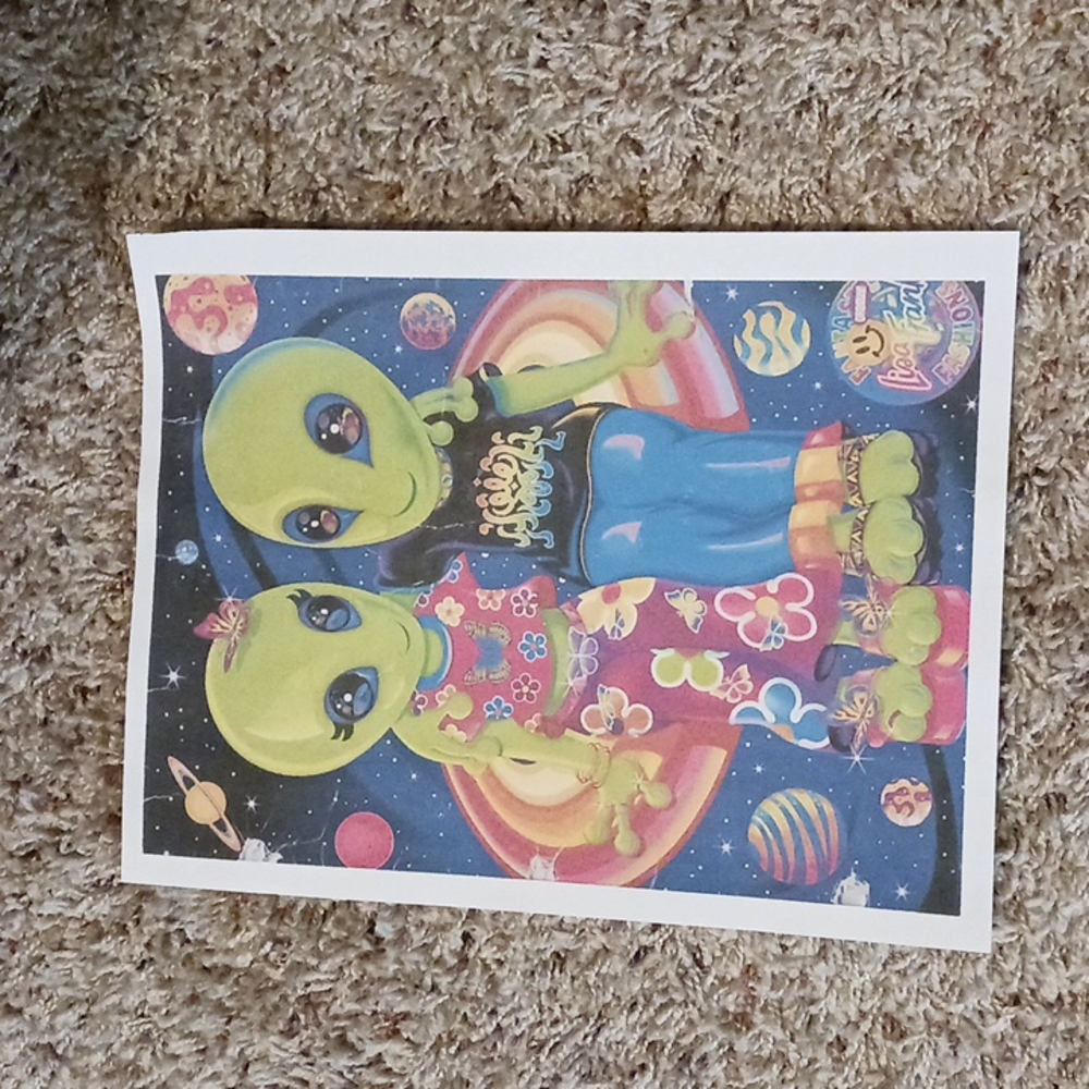 Lisa Frank Martian mini poster